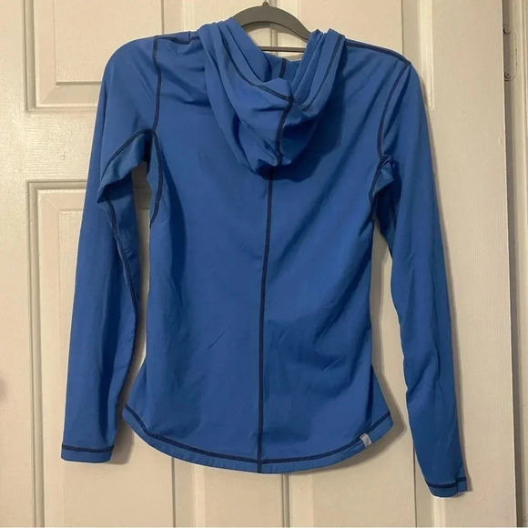 NIKE Women’s Half Zip Blue Dri-Fit Running Athletic Hoodie Sweatshirt Size Small - Picture 2 of 5